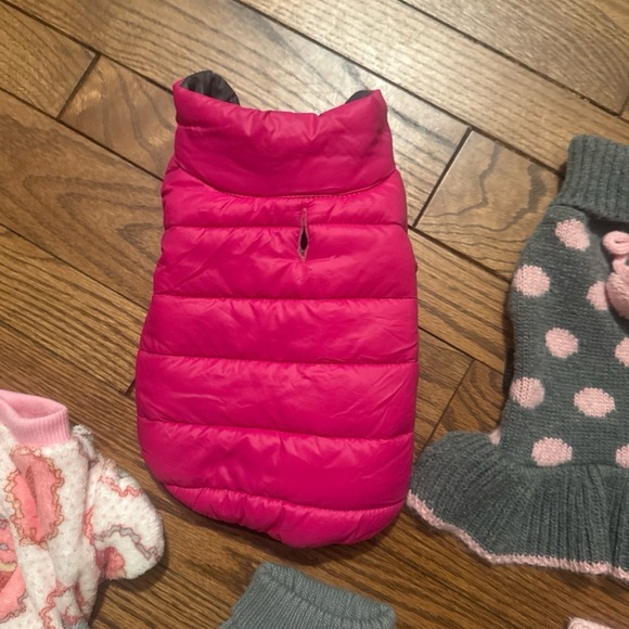 Stylish Pet Apparel Set - Pink, Gray, and Multicolor - Picture 3 of 7